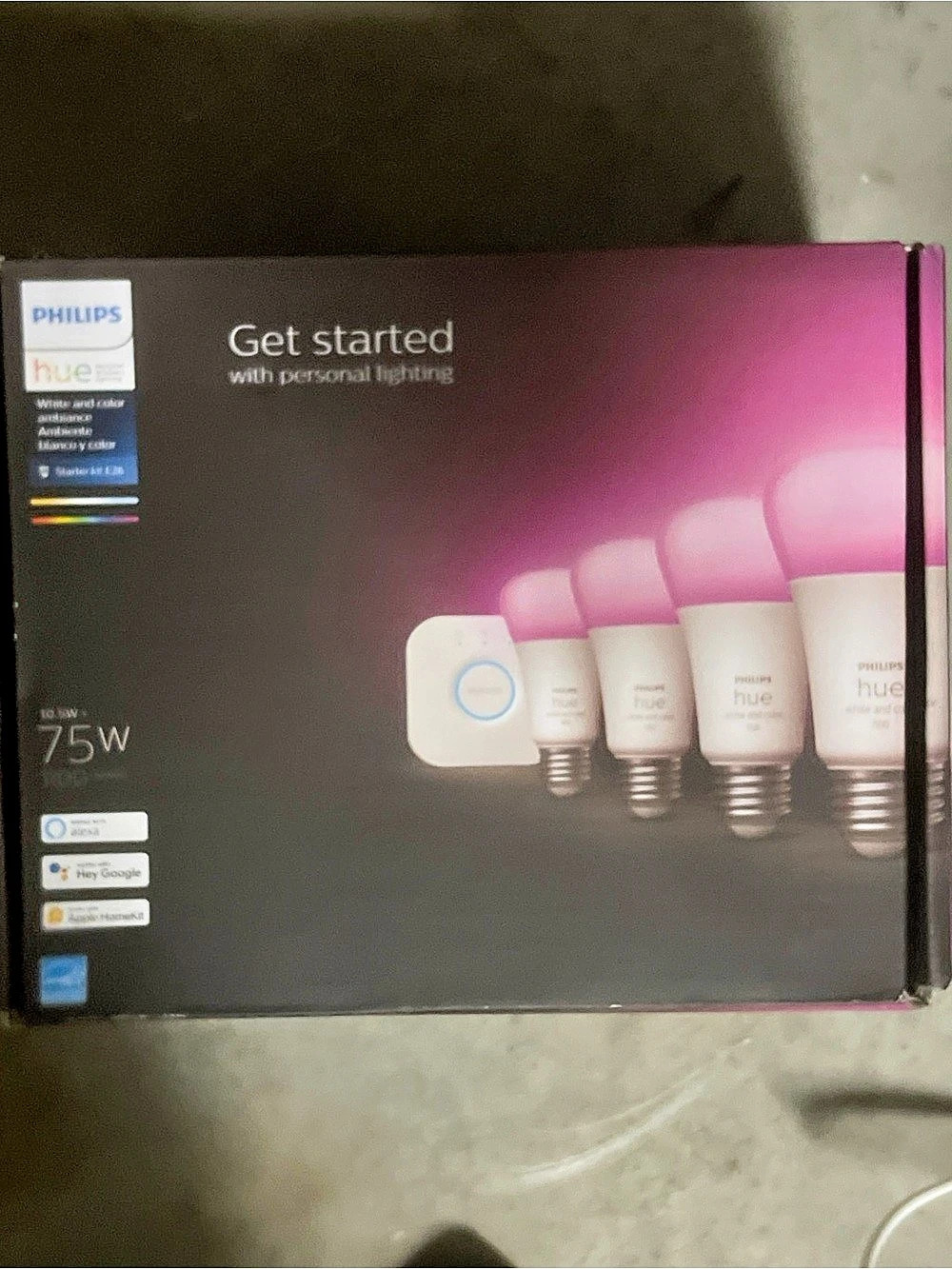 Philips Hue White and Color Ambiance Smart Lighting Starter Kit